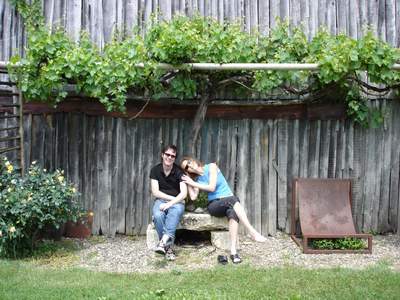 Blick auf die Scheune