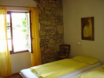 Das Schlafzimmer im Erdgeschoss